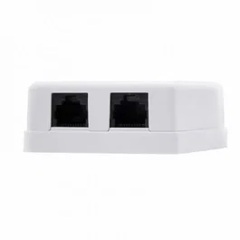 Nanocable Roseta de Superficie RJ45 Cat6 UTP 2 Tomas Blanco, Cable de Red Ethernet